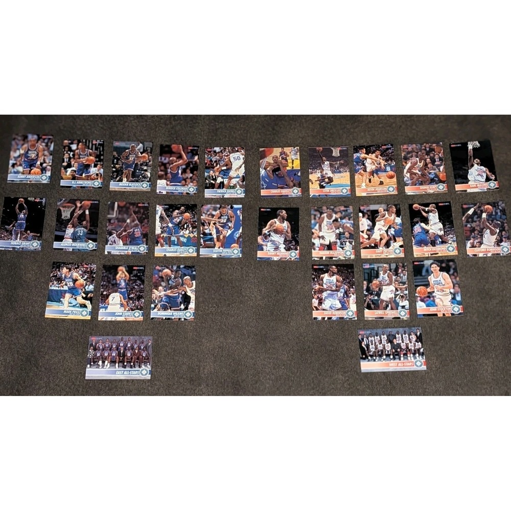 1993-94 SkyBox NBA Hoops All-Star Weekend Cards East And West All Stars Lot